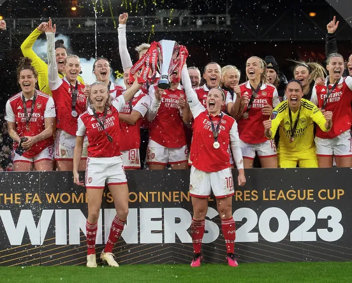 Framed Print : Arsenal Women Lift FA WSL Cup: Chelsea vs. Arsenal, 2023 Framed Print : Arsenal Women Lift FA WSL Cup: Chelsea vs. Arsenal, 2023