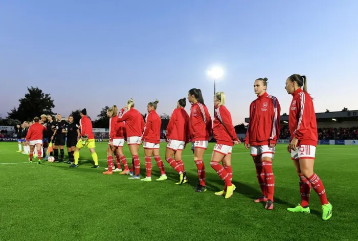 Framed Print : Arsenal Women: McCabe and Miedema Lead the Line-Up Against Brighton & Hove Albion in FA WSL