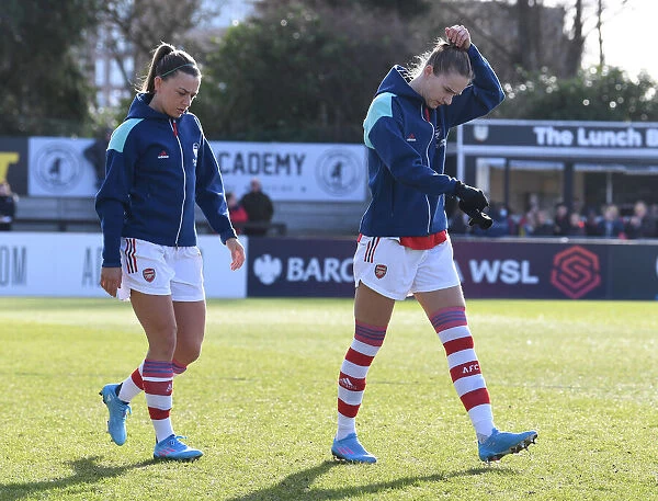 Arsenal Women: Pre-Match Moment between Katie McCabe and Vivianne Miedema vs Manchester United Women