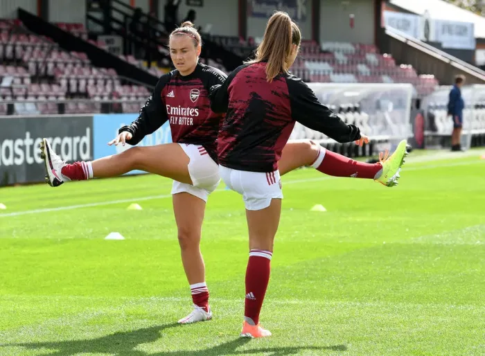 Framed Print : Arsenal Women Prepare for Action Against Reading: Barclays FA WSL 2020-21
