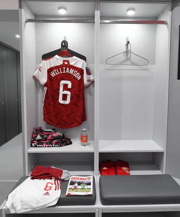 Framed Print : Arsenal Women Prepare for Aston Villa Match in Empty Meadow Park (2020-21)