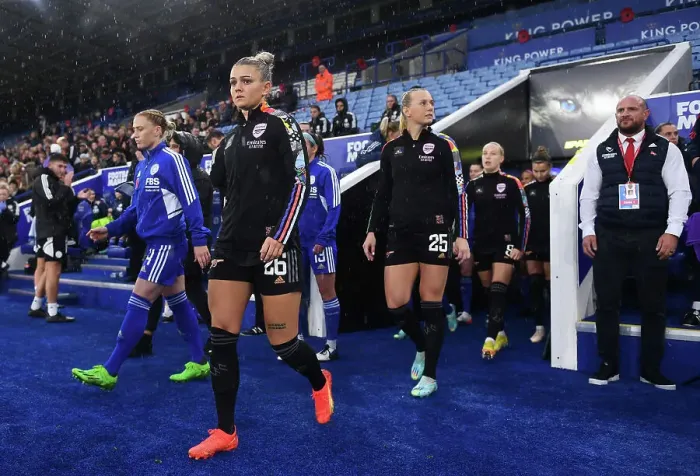Framed Print : Arsenal Women Prepare for FA Women's Super League Clash Against Leicester City