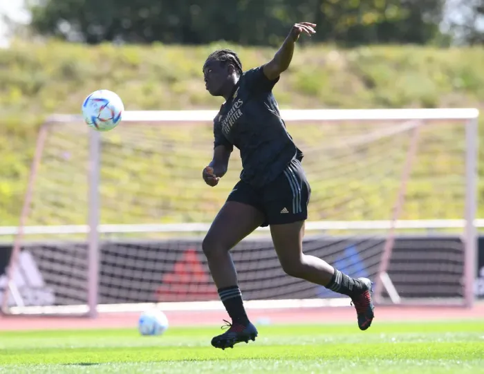 Framed Print : Arsenal Women: Preparing for the New Season in Germany - Training in Herzogenaurach