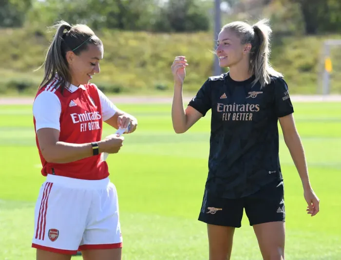 Framed Print : Arsenal Women Train at Adidas Headquarters in Germany