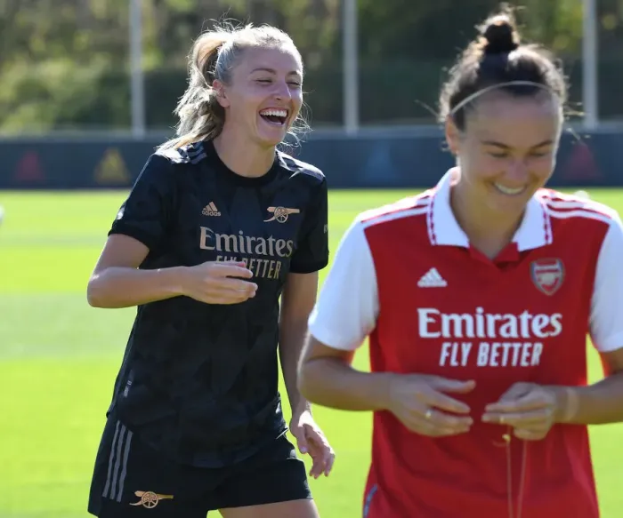 Framed Print : Arsenal Women Train at Adidas Headquarters in Germany
