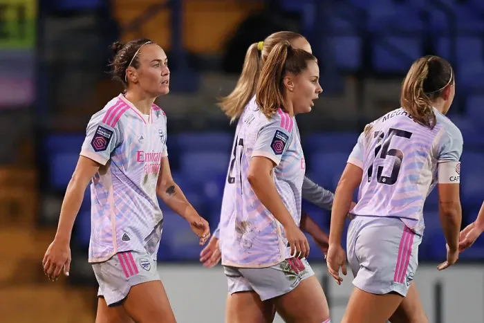 Framed Print : Arsenal Women Triumph Over Liverpool: Caitlin Foord Scores Second Goal in Thrilling Barclays Super League Match