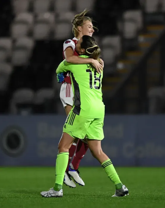 Framed Print : Arsenal Women Triumph in Penalty Shootout Against Tottenham Hotspur in Empty FA Womens Continental League Cup Match