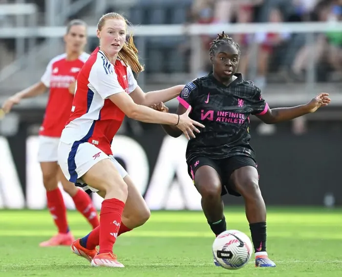 Framed Print : Arsenal Women v Chelsea Women: Pre Season Friendly