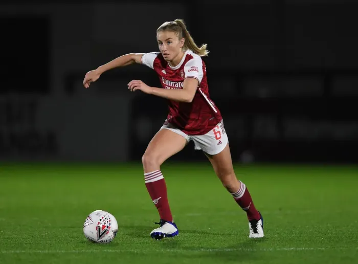 Framed Print : Arsenal Women vs. Tottenham Hotspur Women: FA Womens Continental League Cup Match in Empty Stands (November 2020)