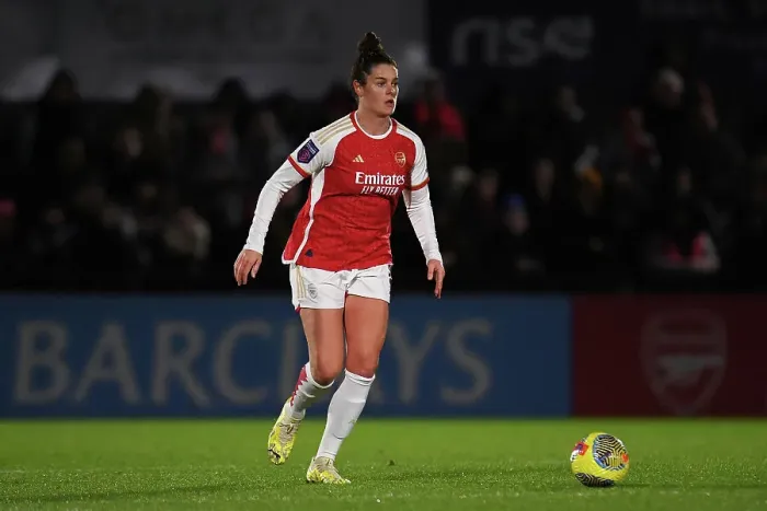 Framed Print : Arsenal Women vs. Tottenham Hotspur Women: FA WSL Cup Clash - Jennifer Beattie's Intense Action (2023-24) Framed Print : Arsenal Women vs. Tottenham Hotspur Women: FA WSL Cup Clash - Jennifer Beattie's Intense Action (2023-24)