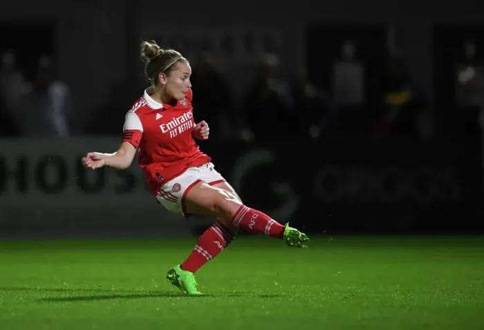 Framed Print : Arsenal Women vs AFC Ajax: Kim Little Scores Penalty in UEFA Women's Champions League Qualifier Framed Print : Arsenal Women vs AFC Ajax: Kim Little Scores Penalty in UEFA Women's Champions League Qualifier