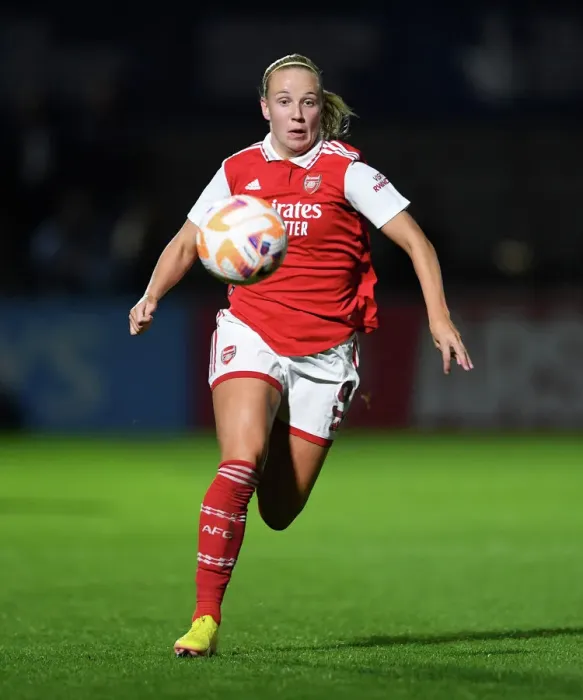 Framed Print : Arsenal Women vs Ajax: UEFA Women's Champions League Second Qualifying Round First Leg