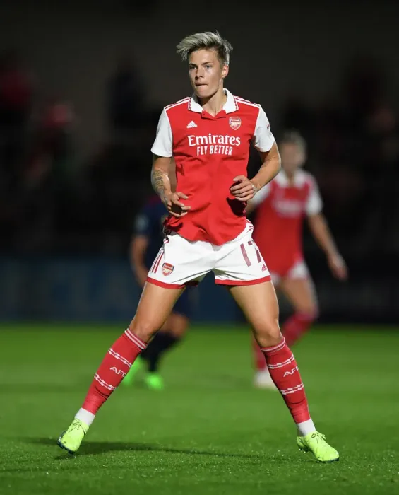 Framed Print : Arsenal Women vs Ajax Women: UEFA Women's Champions League Second Qualifying Round First Leg (2022-23)