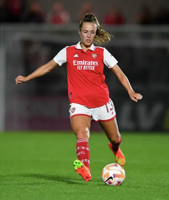 Framed Print : Arsenal Women vs Ajax Women: UEFA Women's Champions League Second Qualifying Round First Leg (2022-23)