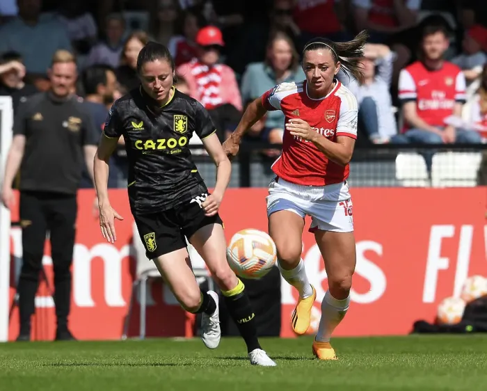 Framed Print : Arsenal Women vs. Aston Villa: Clash at Meadow Park, FA Women's Super League 2022-23 Framed Print : Arsenal Women vs. Aston Villa: Clash at Meadow Park, FA Women's Super League 2022-23