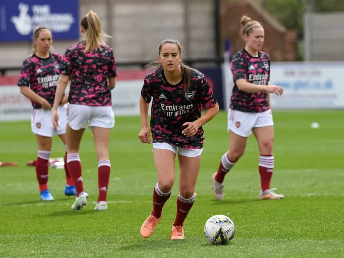 Framed Print : Arsenal Women vs. Aston Villa Women: 2021 FA WSL Match at Empty Meadow Park