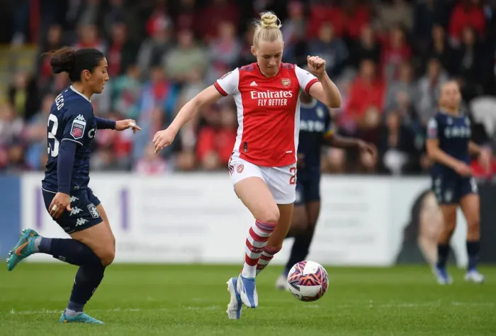 Framed Print : Arsenal Women vs Aston Villa Women: A Star-Studded Showdown - Blackstenius vs Pacheco: Clash of the FA WSL Titans Framed Print : Arsenal Women vs Aston Villa Women: A Star-Studded Showdown - Blackstenius vs Pacheco: Clash of the FA WSL Titans