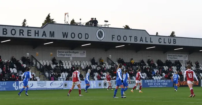 Framed Print : Arsenal Women vs Birmingham City Women: FA WSL Match at Meadow Park
