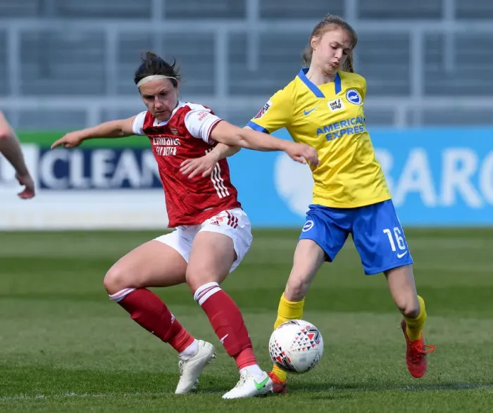 Framed Print : Arsenal Women vs Brighton: Empty FA WSL Match (April 2021)