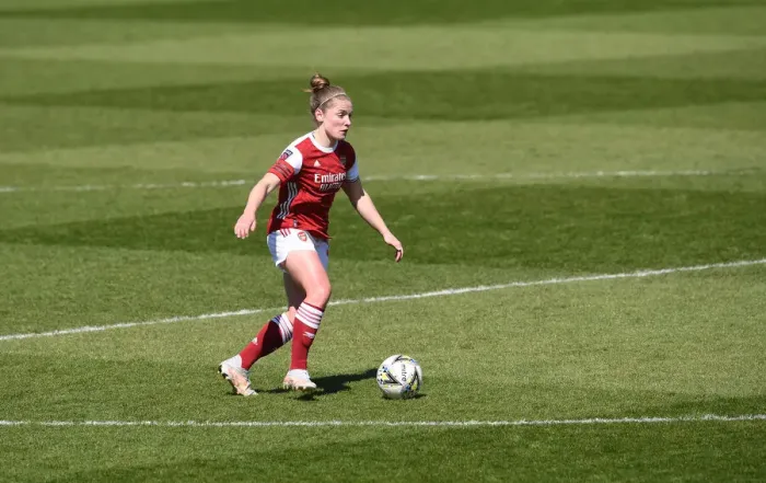 Framed Print : Arsenal Women vs Brighton: FA WSL Match in Empty Stands (April 2021) Framed Print : Arsenal Women vs Brighton: FA WSL Match in Empty Stands (April 2021)