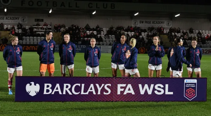 Framed Print : Arsenal Women vs. Brighton Hove Albion Women: FA WSL Showdown at Meadow Park
