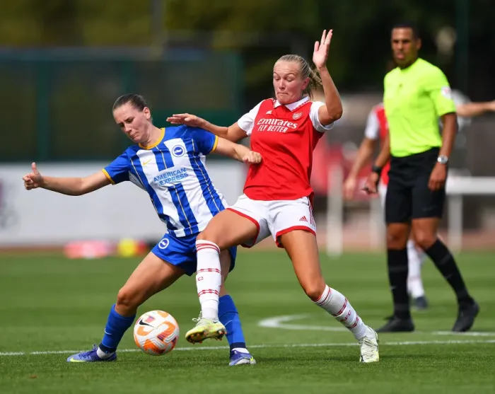 Framed Print : Arsenal Women vs Brighton & Hove Albion Women: Frida Maanum Shines in Pre-Season Friendly (2022-23) Framed Print : Arsenal Women vs Brighton & Hove Albion Women: Frida Maanum Shines in Pre-Season Friendly (2022-23)