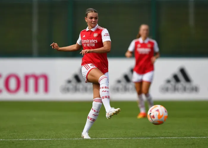 Framed Print : Arsenal Women vs Brighton & Hove Albion Women: Pre-Season Friendly (2022-23) Framed Print : Arsenal Women vs Brighton & Hove Albion Women: Pre-Season Friendly (2022-23)