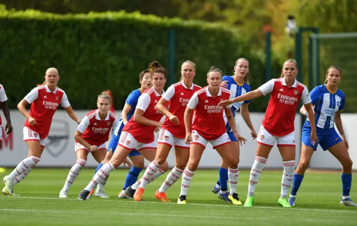 Framed Print : Arsenal Women vs Brighton & Hove Albion Women: Pre-Season Match at London Colney