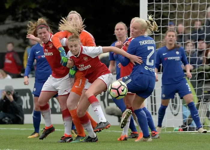 Framed Print : Arsenal Women vs. Chelsea Ladies: WSL Quarterfinals Clash (1 / 4 / 2018)