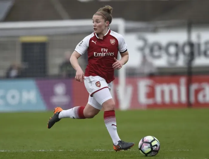 Framed Print : Arsenal Women vs. Chelsea Ladies: WSL Quarterfinals Showdown (1 / 4 / 2018) - Arsenal vs. Chelsea Ladies: Battle in the Womens Super League (2017-18)