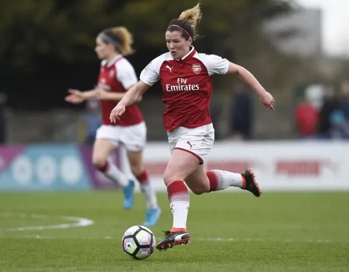 Framed Print : Arsenal Women vs Chelsea Ladies: WSL Quarterfinals Showdown (1 / 4 / 2018) - Arsenal vs Chelsea Ladies: Battle for the WSL Semifinals (2017-18)