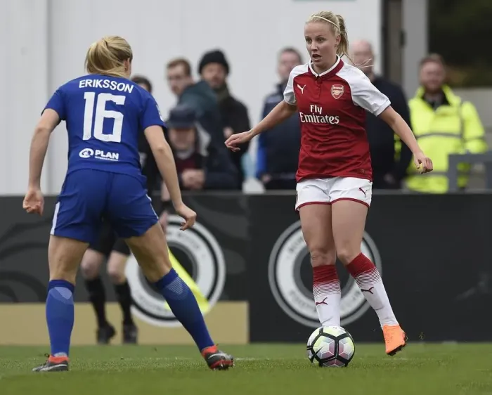 Framed Print : Arsenal Women vs Chelsea Ladies: WSL Quarterfinals Showdown (2017-18)