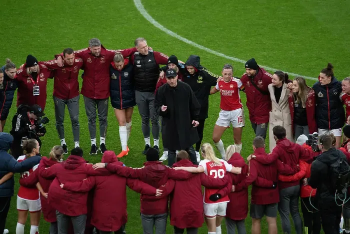 Framed Print : Arsenal Women vs Chelsea Women: Jonas Eidevall's Half-time Pep Talk at Emirates Stadium (Barclays WSL 2023-24) Framed Print : Arsenal Women vs Chelsea Women: Jonas Eidevall's Half-time Pep Talk at Emirates Stadium (Barclays WSL 2023-24)