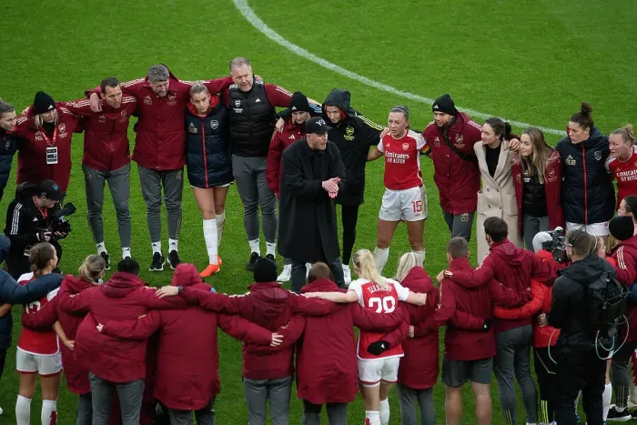 Framed Print : Arsenal Women vs Chelsea Women: Jonas Eidevall's Team Talk at Emirates Stadium (Barclays Women's Super League, 2023-24) Framed Print : Arsenal Women vs Chelsea Women: Jonas Eidevall's Team Talk at Emirates Stadium (Barclays Women's Super League, 2023-24)