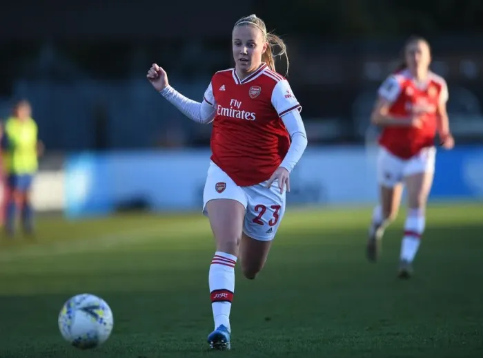 Framed Print : Arsenal Women vs Chelsea Women: Beth Mead in Action during FA WSL Clash