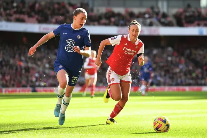 Framed Print : Arsenal Women vs Chelsea Women Clash: Battle at the Emirates - FA Women's Super League 2022-23 Framed Print : Arsenal Women vs Chelsea Women Clash: Battle at the Emirates - FA Women's Super League 2022-23