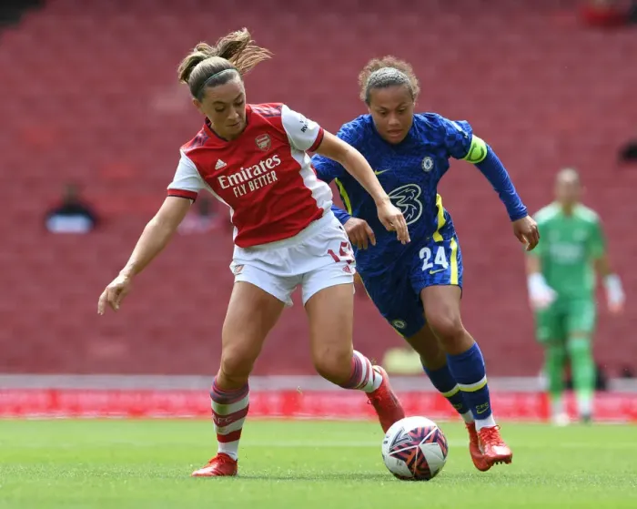 Framed Print : Arsenal Women vs. Chelsea Women: Clash at Emirates Stadium - 2021-22 Season Preview