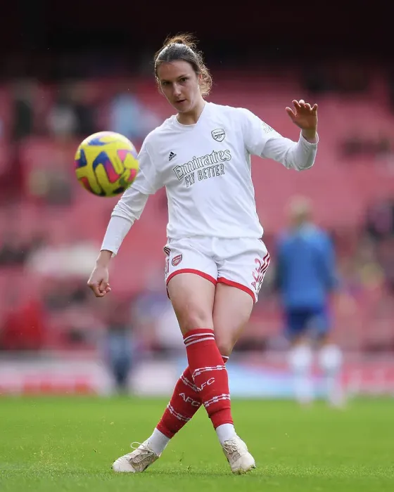 Framed Print : Arsenal Women vs Chelsea Women: Lotte Wubben-Moy Prepares for FA WSL Clash at Emirates Stadium Framed Print : Arsenal Women vs Chelsea Women: Lotte Wubben-Moy Prepares for FA WSL Clash at Emirates Stadium