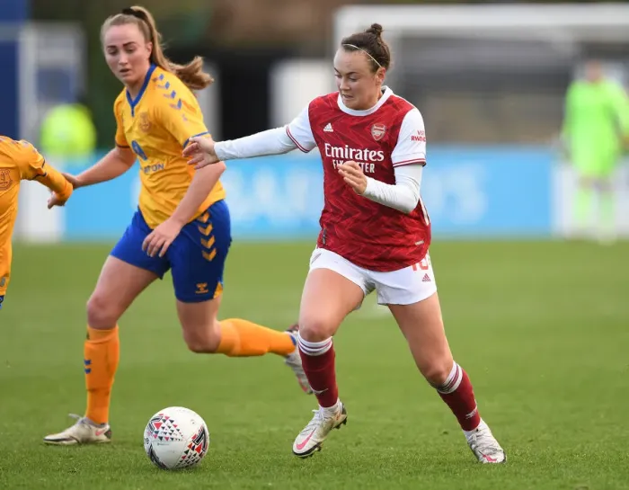Framed Print : Arsenal Women vs Everton Women: Caitlin Foord Shines in Barclays FA WSL Clash