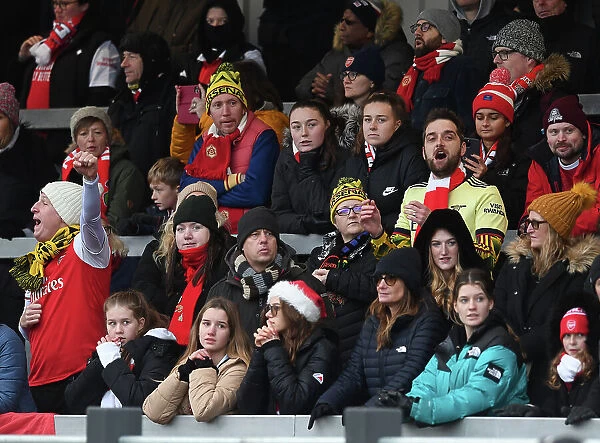 Arsenal Women vs Everton Women: FA Women's Super League Showdown at Meadow Park - A Sea of Passionate Arsenal Fans