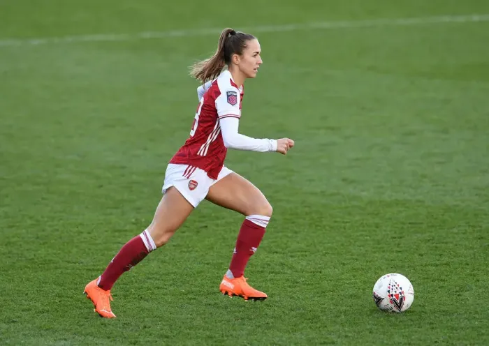 Framed Print : Arsenal Women vs Everton Women: FA WSL Clash - Lia Walti in Action Framed Print : Arsenal Women vs Everton Women: FA WSL Clash - Lia Walti in Action