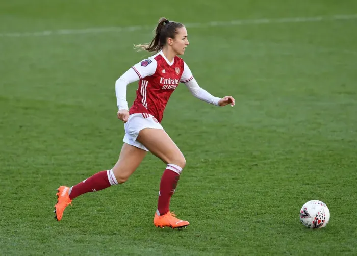 Framed Print : Arsenal Women vs Everton Women: Lia Walti in Action - Barclays FA WSL Clash at Meadow Park (2020-21) Framed Print : Arsenal Women vs Everton Women: Lia Walti in Action - Barclays FA WSL Clash at Meadow Park (2020-21)