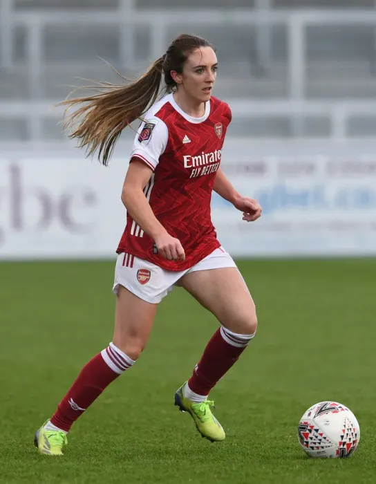 Framed Print : Arsenal Women vs Everton Women: Lisa Evans in Action - Barclays FA WSL Clash at Meadow Park (2020-21) Framed Print : Arsenal Women vs Everton Women: Lisa Evans in Action - Barclays FA WSL Clash at Meadow Park (2020-21)