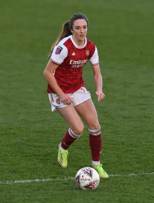 Framed Print : Arsenal Women vs. Everton Women: Lisa Evans Shines in FA WSL Clash (2020-21)