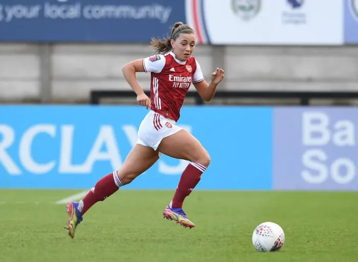 Framed Print : Arsenal Women vs Everton Women: McCabe in Action at the Barclays FA WSL Match (2020-21) Framed Print : Arsenal Women vs Everton Women: McCabe in Action at the Barclays FA WSL Match (2020-21)