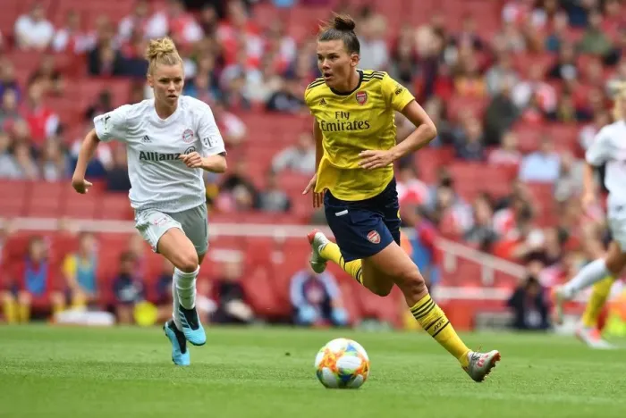 Framed Print : Arsenal Women vs. FC Bayern Munich: Emirates Cup Clash (2019-20) Framed Print : Arsenal Women vs. FC Bayern Munich: Emirates Cup Clash (2019-20)