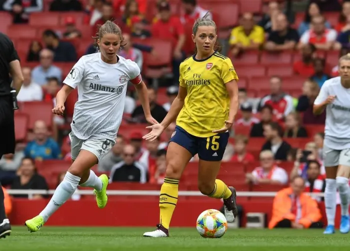 Framed Print : Arsenal Women vs. FC Bayern Munich: Emirates Cup Showdown Framed Print : Arsenal Women vs. FC Bayern Munich: Emirates Cup Showdown