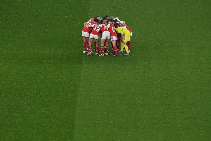 Framed Print : Arsenal Women vs. FC Bayern Munich: Quarter-Final Battle at Emirates Stadium