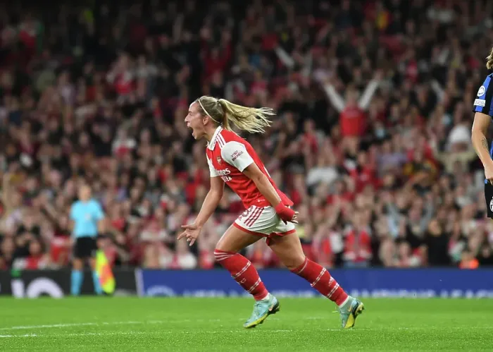 Framed Print : Arsenal Women vs FC Zurich: Jordan Nobbs Scores First Goal in Champions League Group C Match