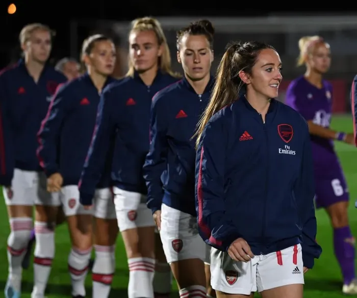 Framed Print : Arsenal Women vs Fiorentina Women: UEFA Women's Champions League Showdown at Meadow Park
